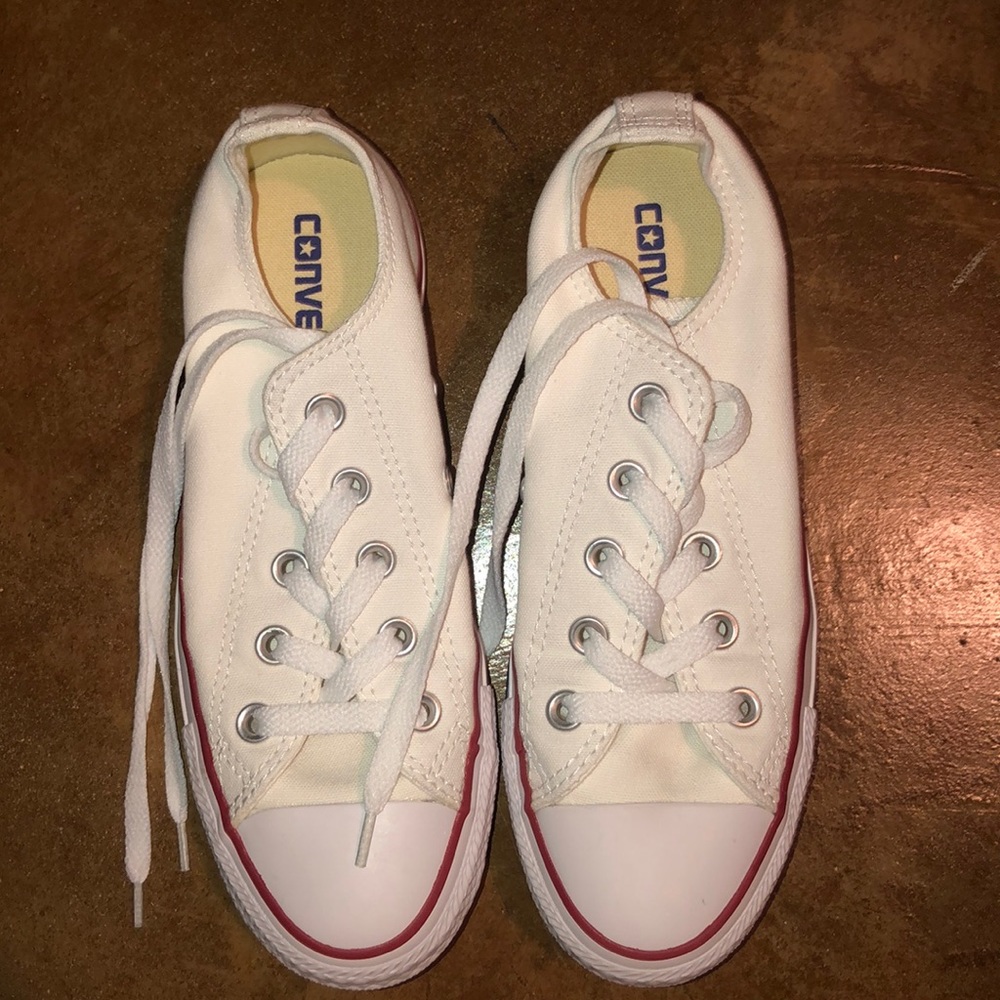 low top white converse